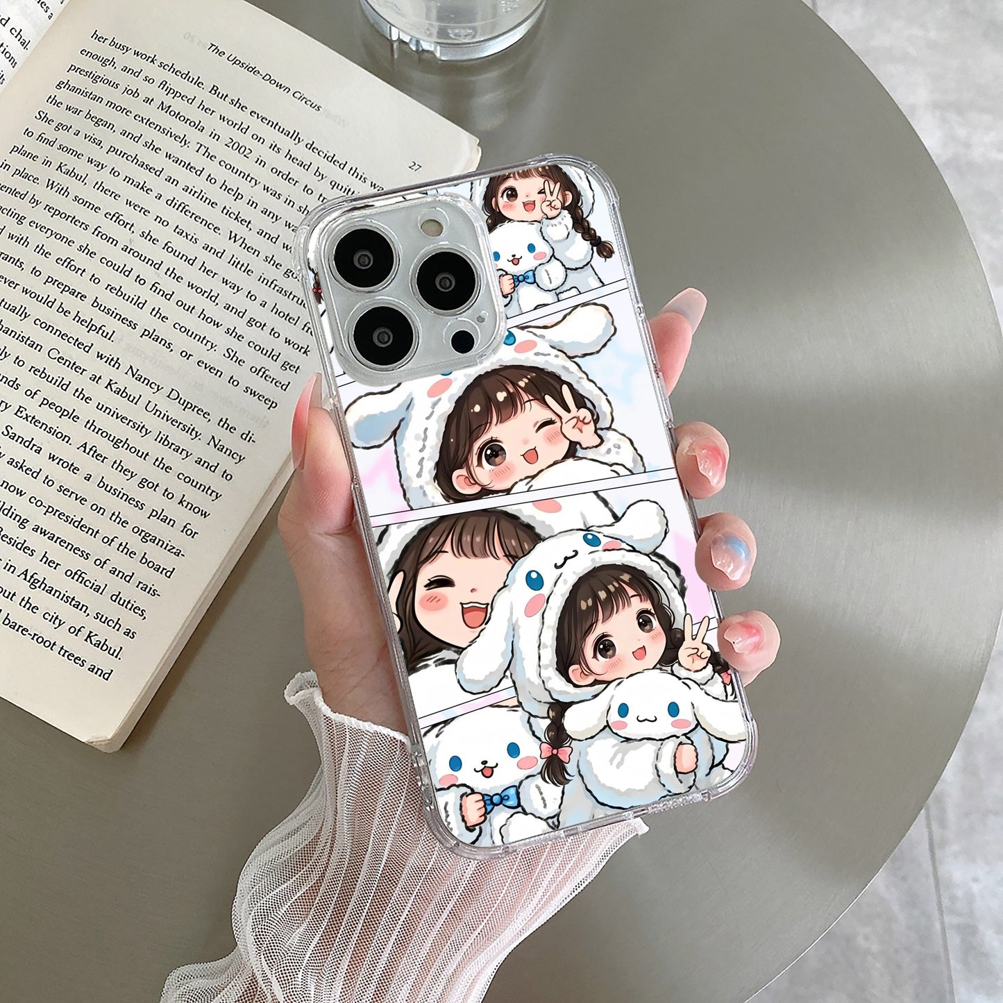 Super Girl Transparent Silicon Case For iPhone