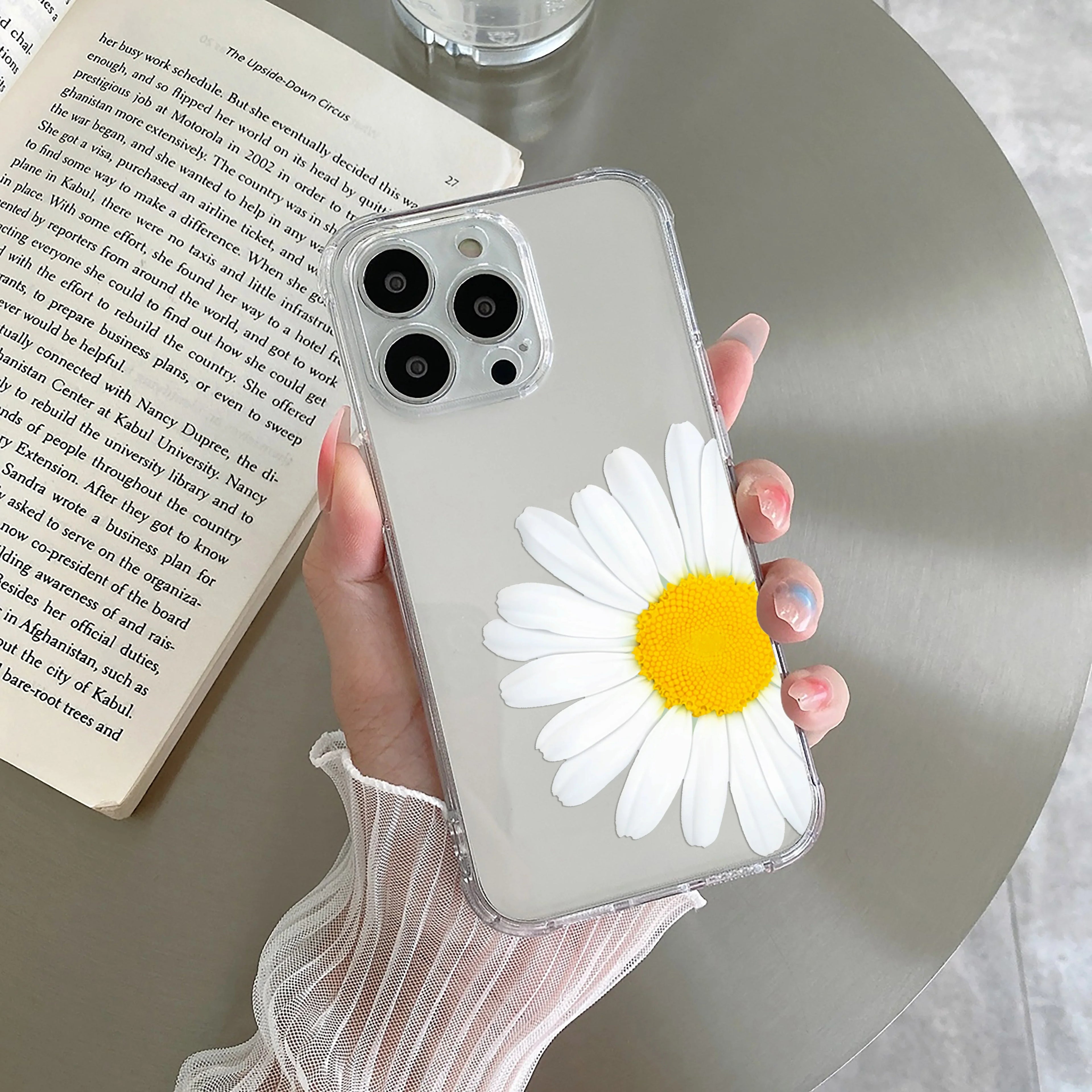Daisy Flower Transparent silicon case For iPhone - ShopOnCliQ
