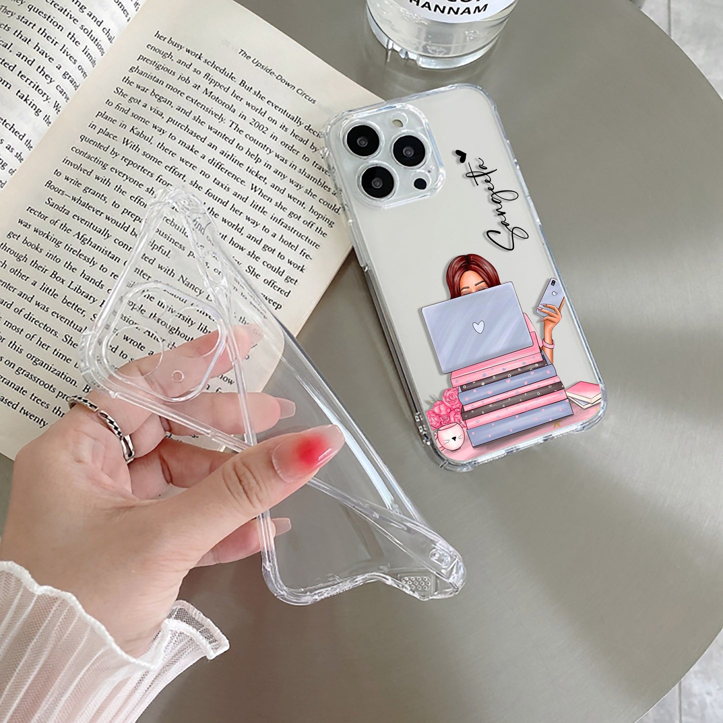 Lady Planner Customize Transparent Silicon Case For iPhone