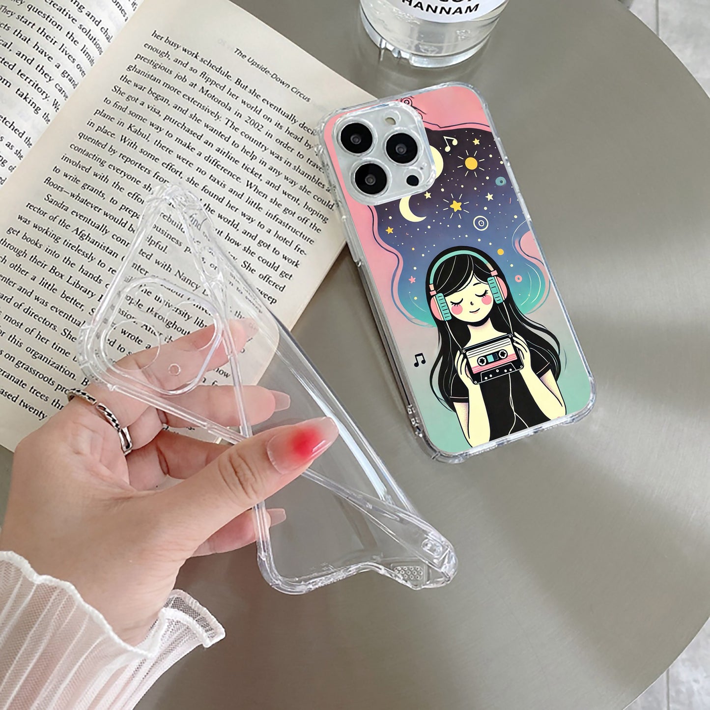 Luna Transparent Silicon Case For iPhone