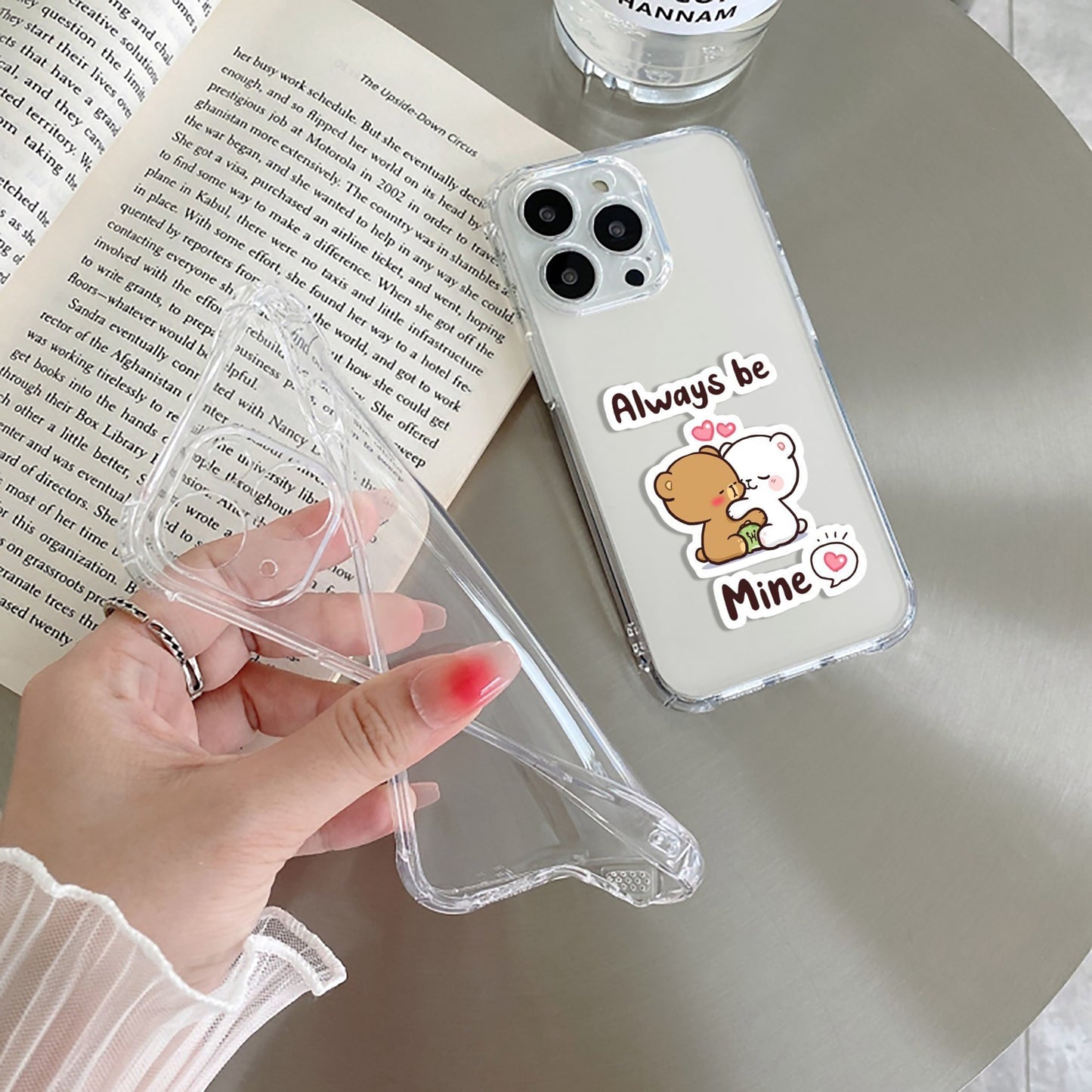 Cute Cuddle Bears Transparent Silicon Case For OnePlus