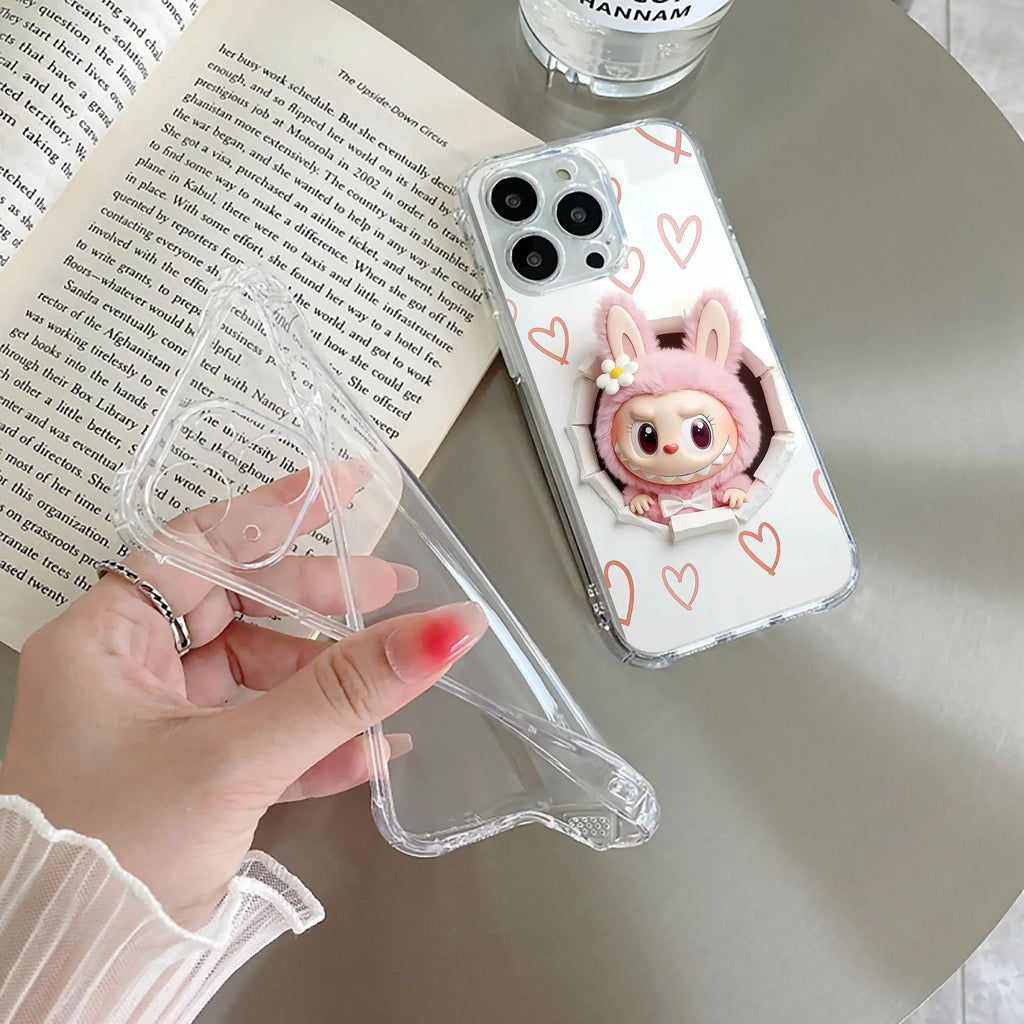Labubu Trendy Transparent Silicon Case For Google Pixel 10