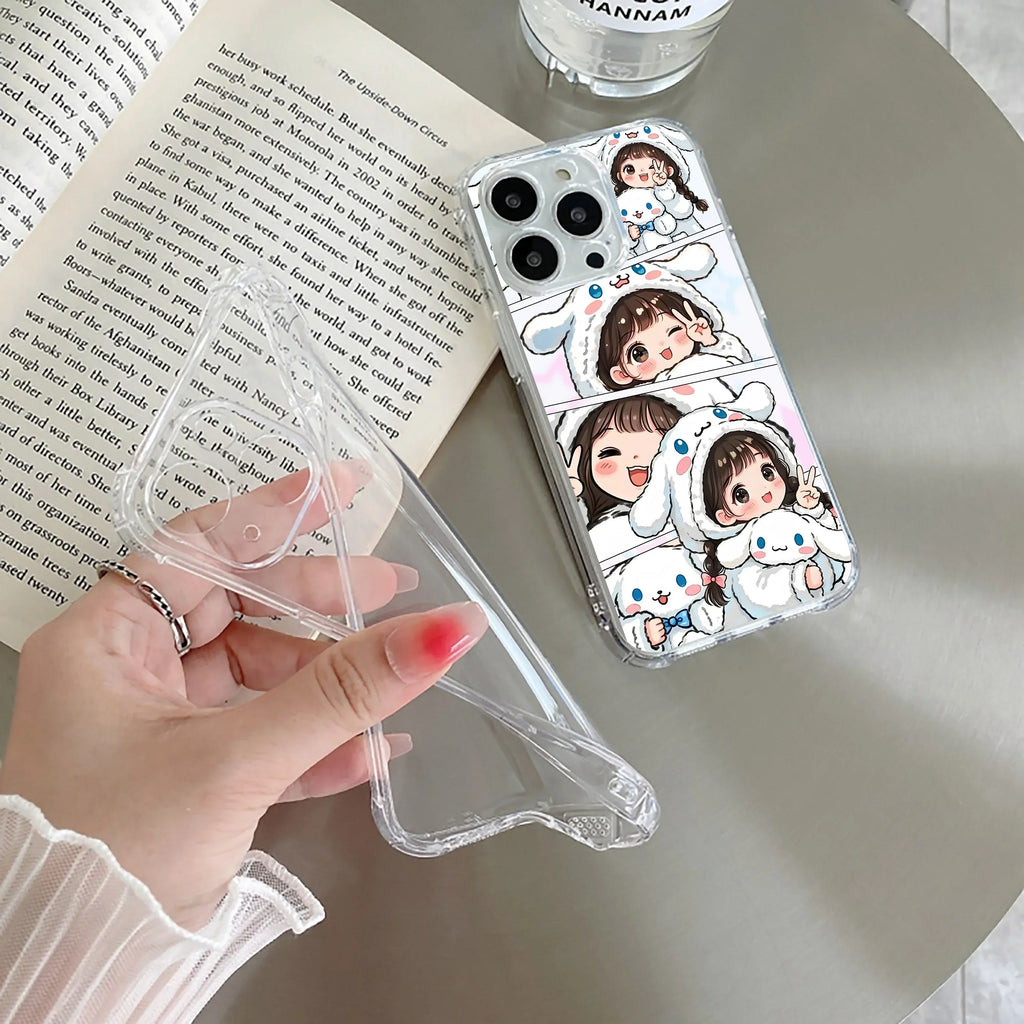 Super Girl Transparent Silicon Case For iPhone 15 Plus