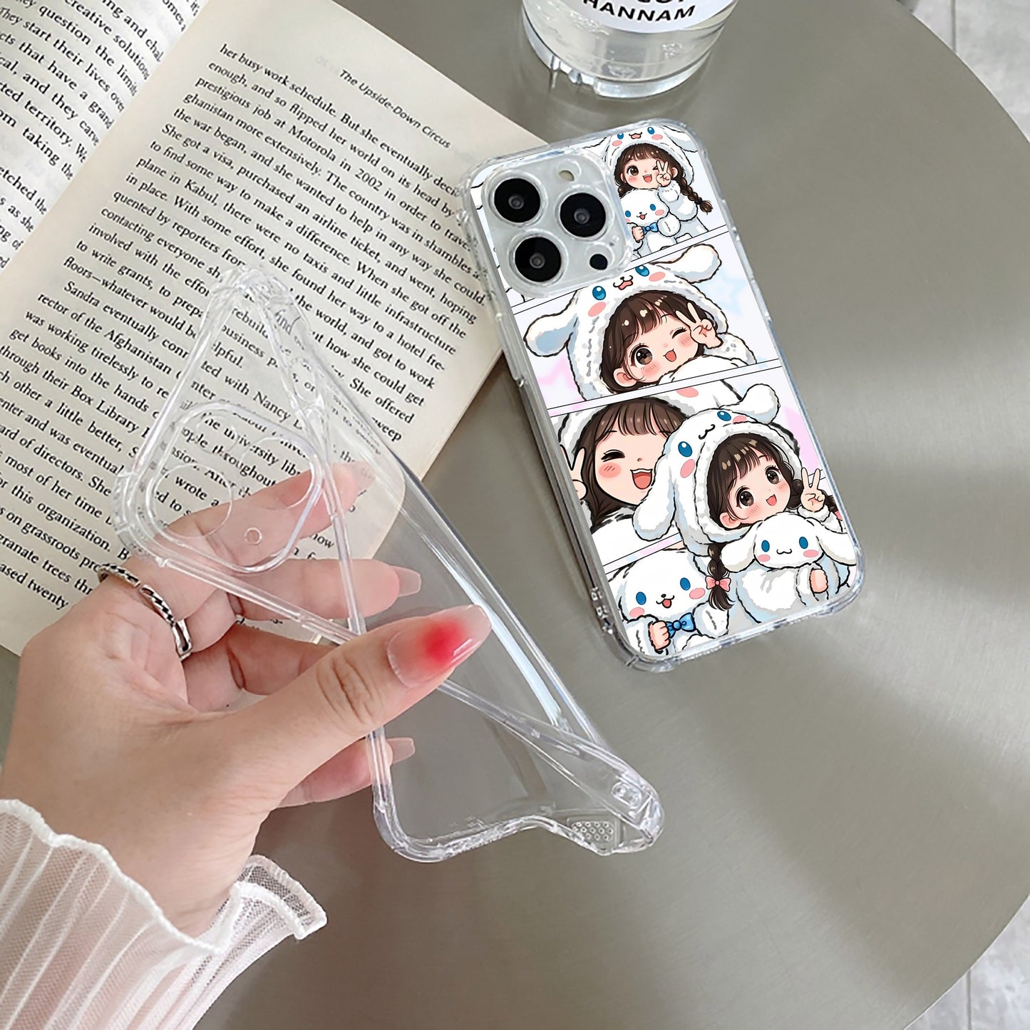 Super Girl Transparent Silicon Case For iPhone