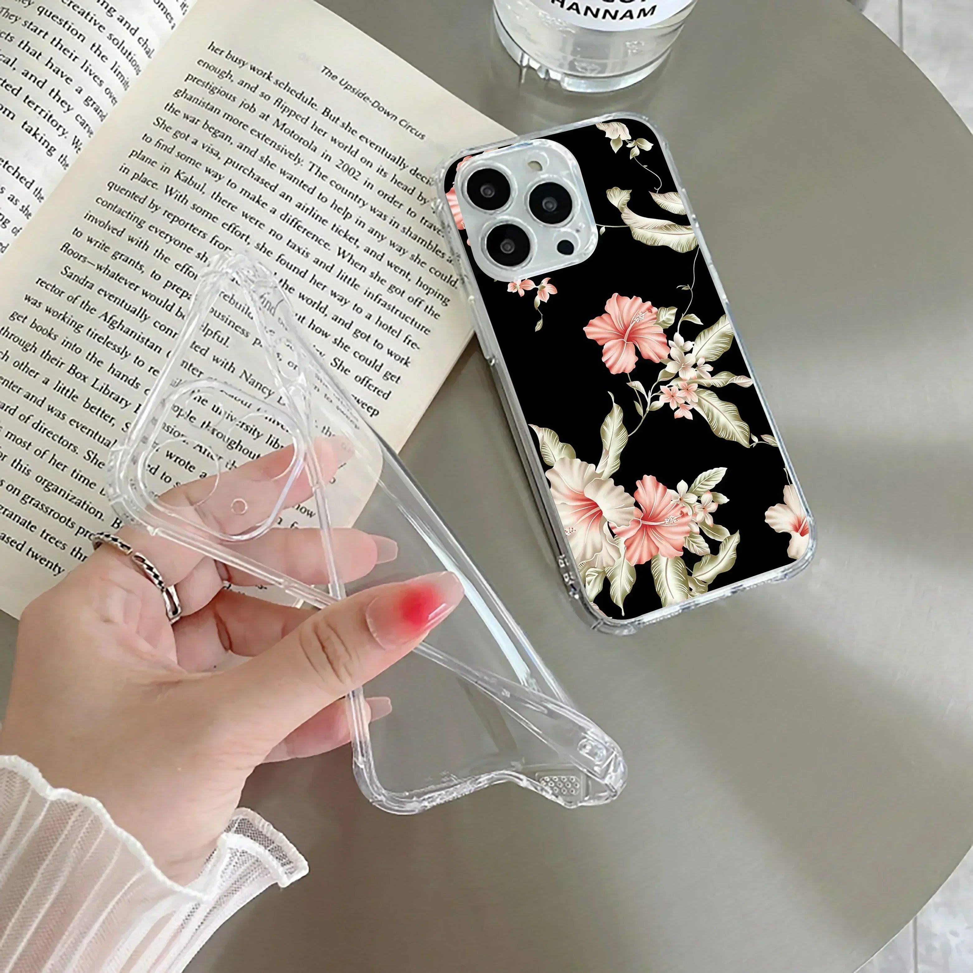 Retro Floral Transparent Silicon Case For Vivo - ShopOnCliQ