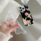 Retro Floral Transparent Silicon Case For iQOO Neo 7 Pro 5G