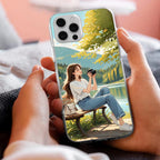 Natures Frame Anti Yellow Clear Case For iPhone 16 Pro