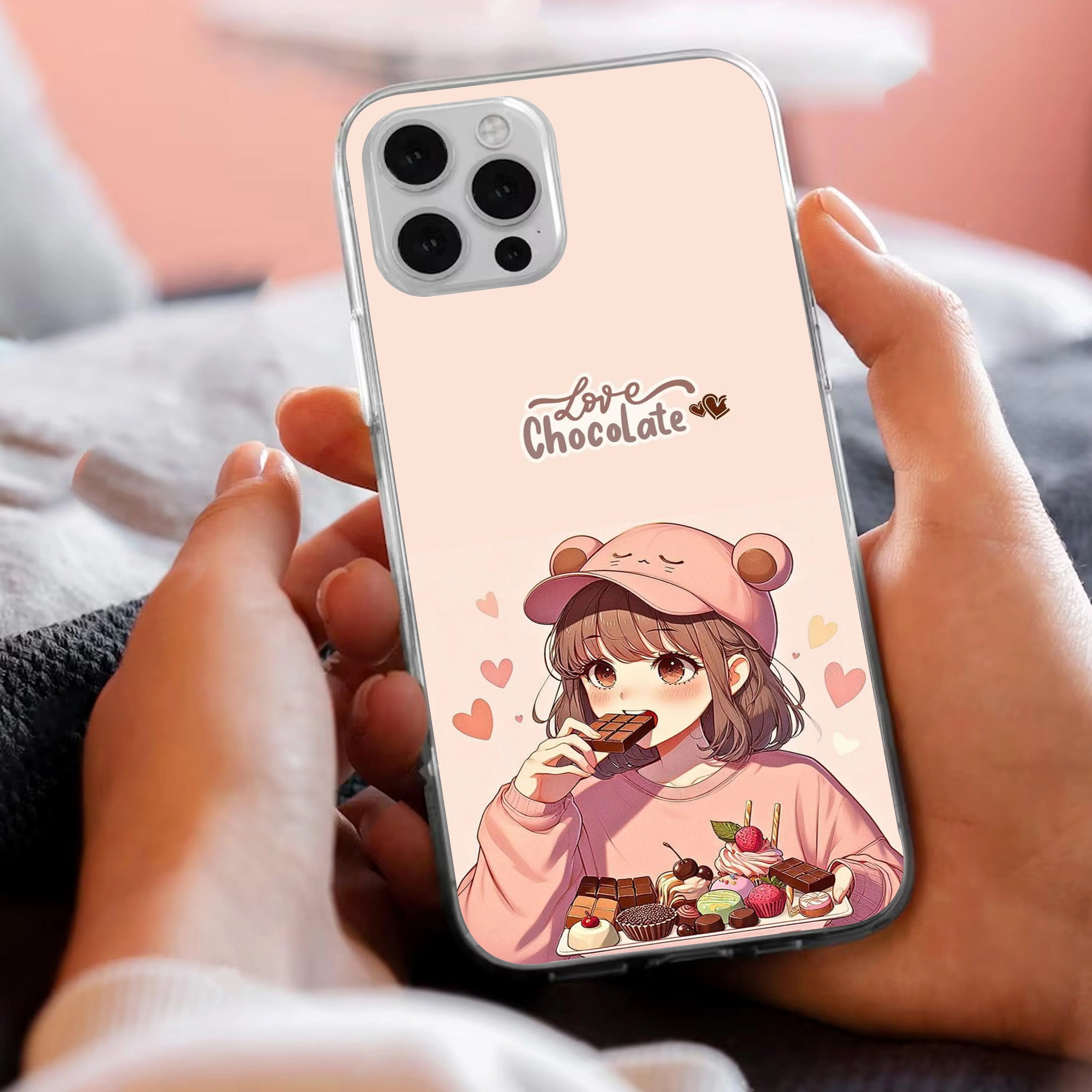 Dessert Dream Transparent Silicon Case For iPhone 16 Pro
