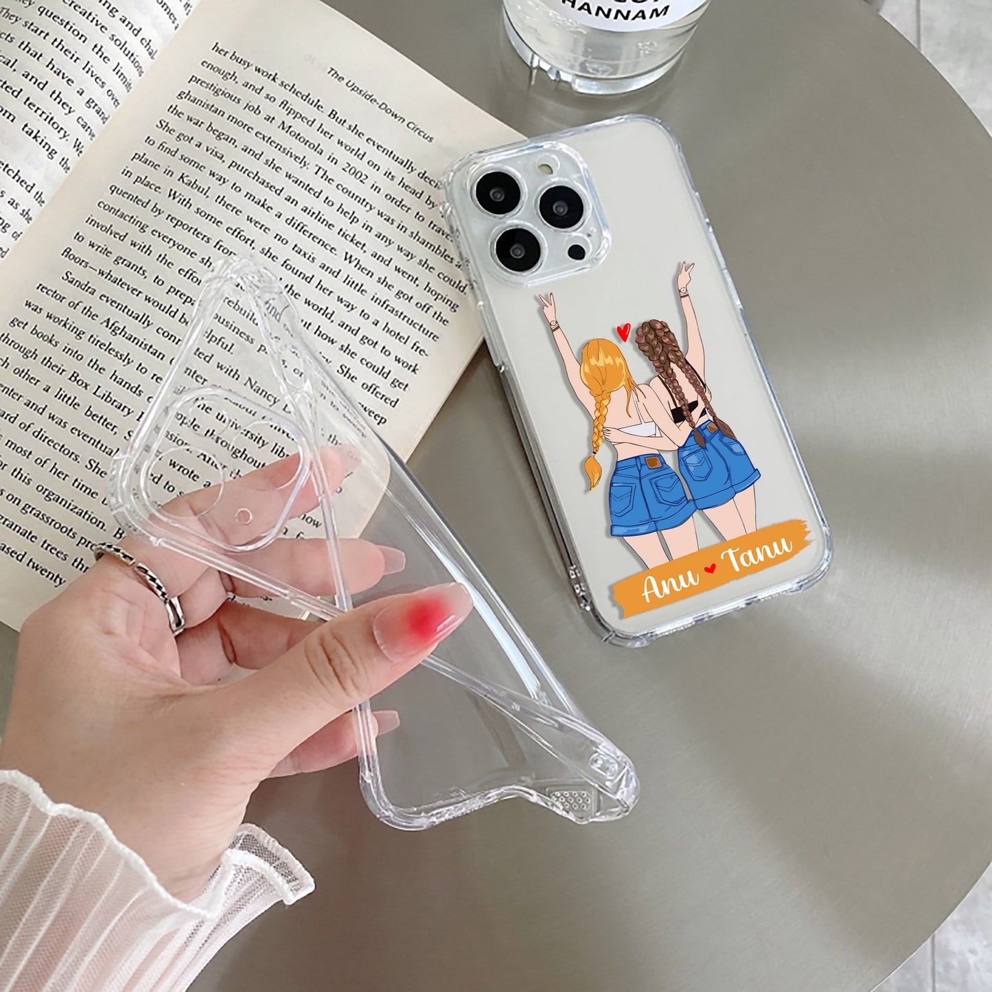 Besties Forever Customize Transparent Silicon Case For Nothing