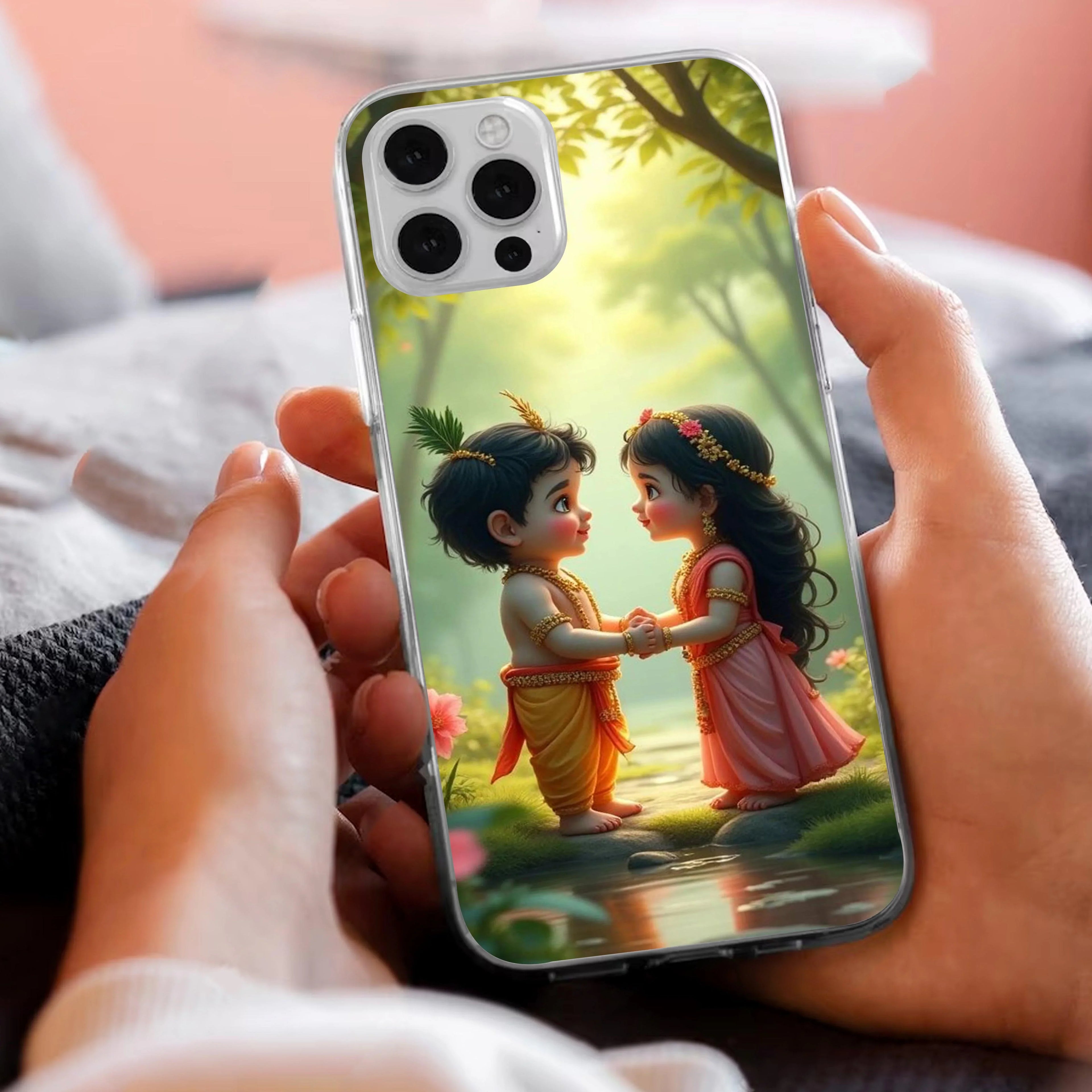Heavenly Bond Transparent Silicon Case For iPhone 13 Pro Max