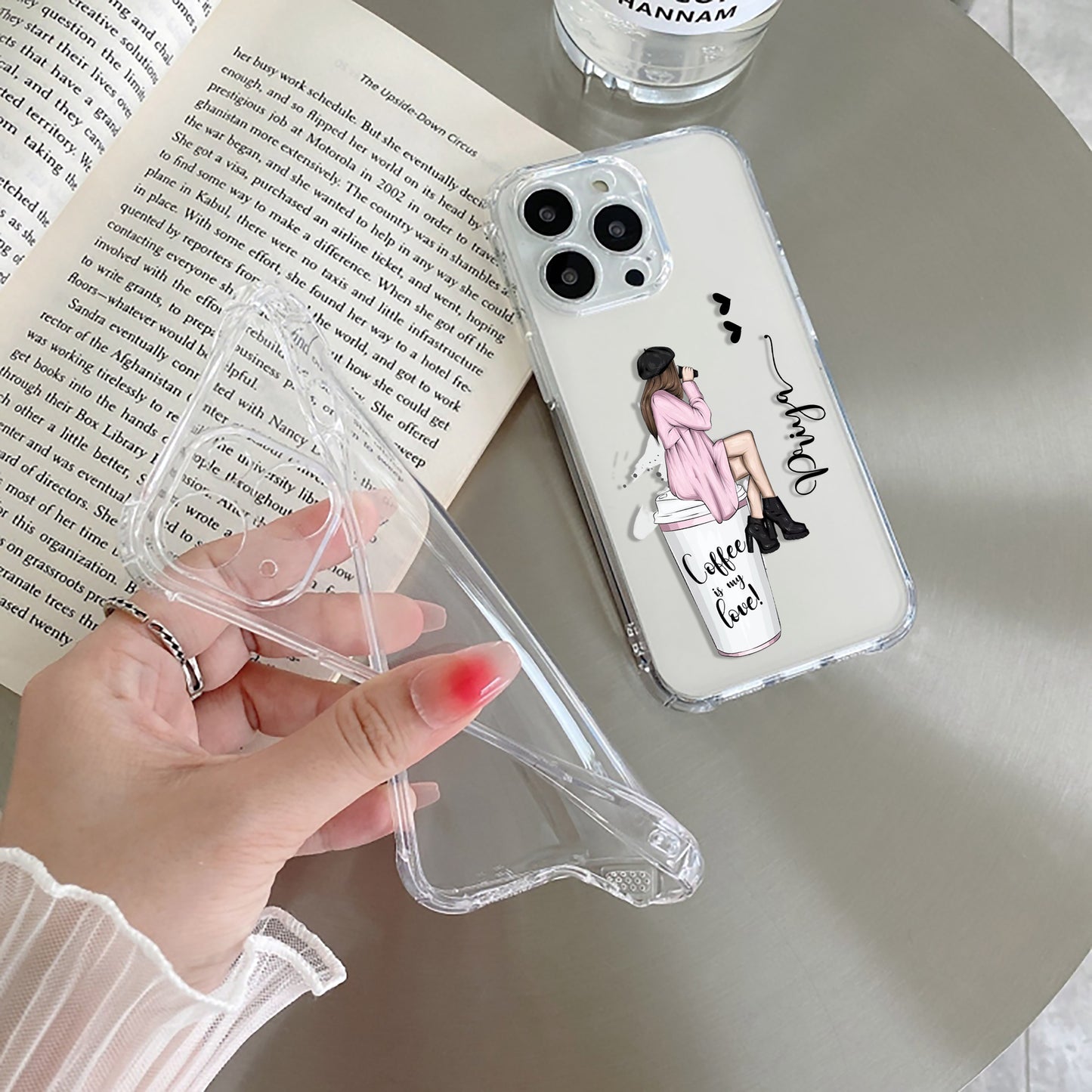 Coffee Lover Customize Transparent Silicon Case For Oppo