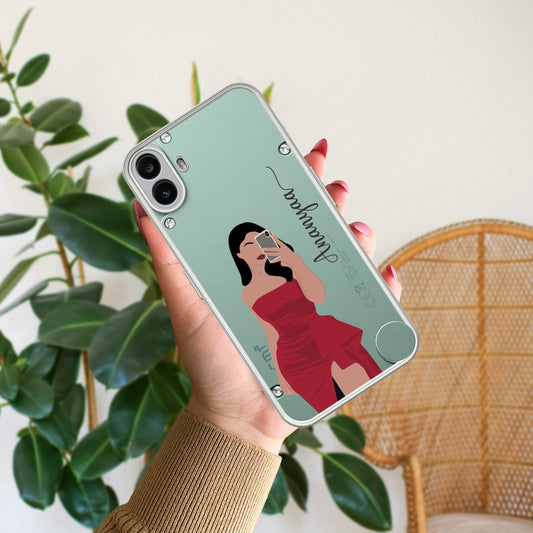 Scarlet Selfie Customize Transparent Silicon Case For Nothing