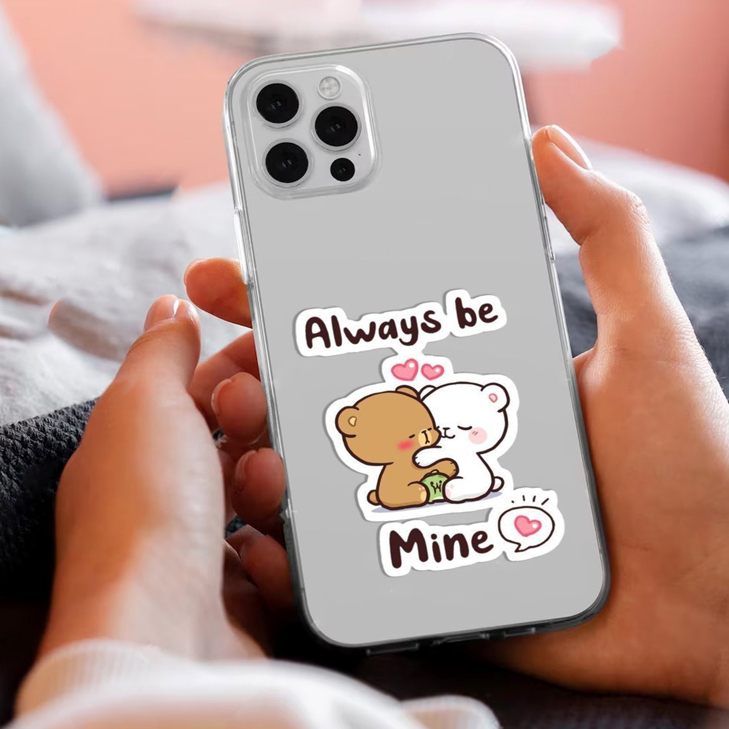 Cute Cuddle Bears Transparent Silicon Case For iPhone - ShopOnCliQ