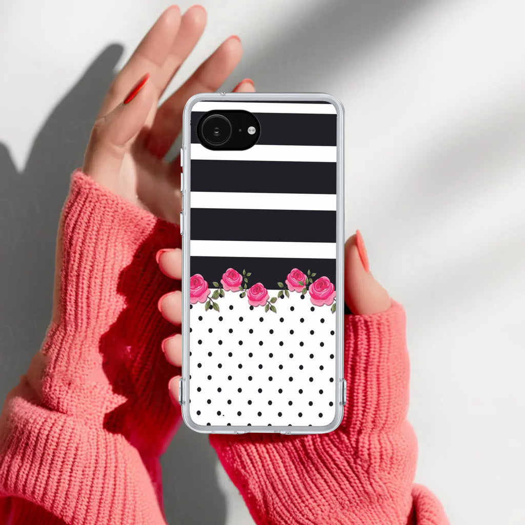 Elegant Rose Parad Anti Yellow Clear Case For iPhone 16e