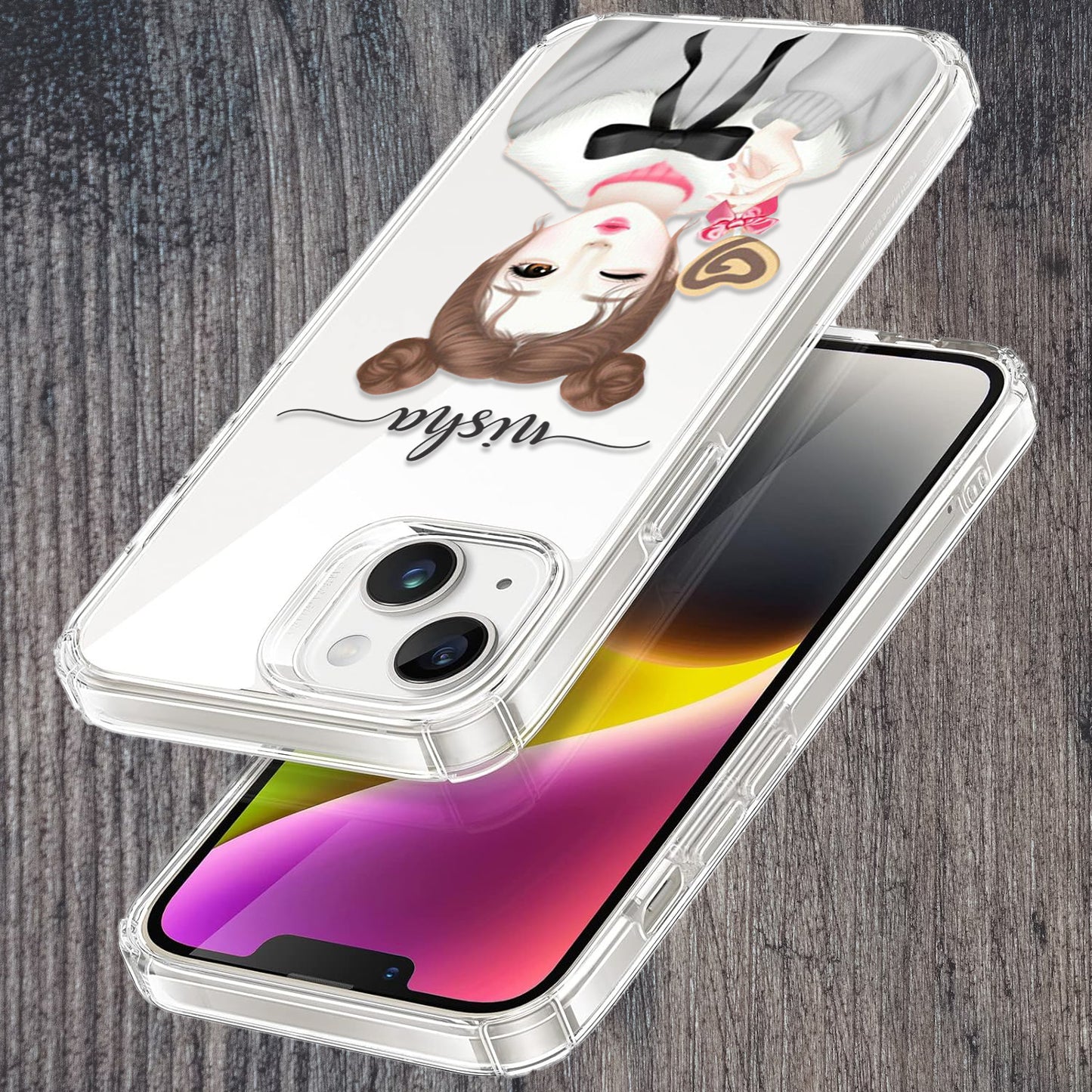 Candy Wink Customize Transparent Silicon Case For iPhone