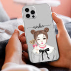 Candy Wink Customize Transparent Silicon Case For iPhone 14 Pro