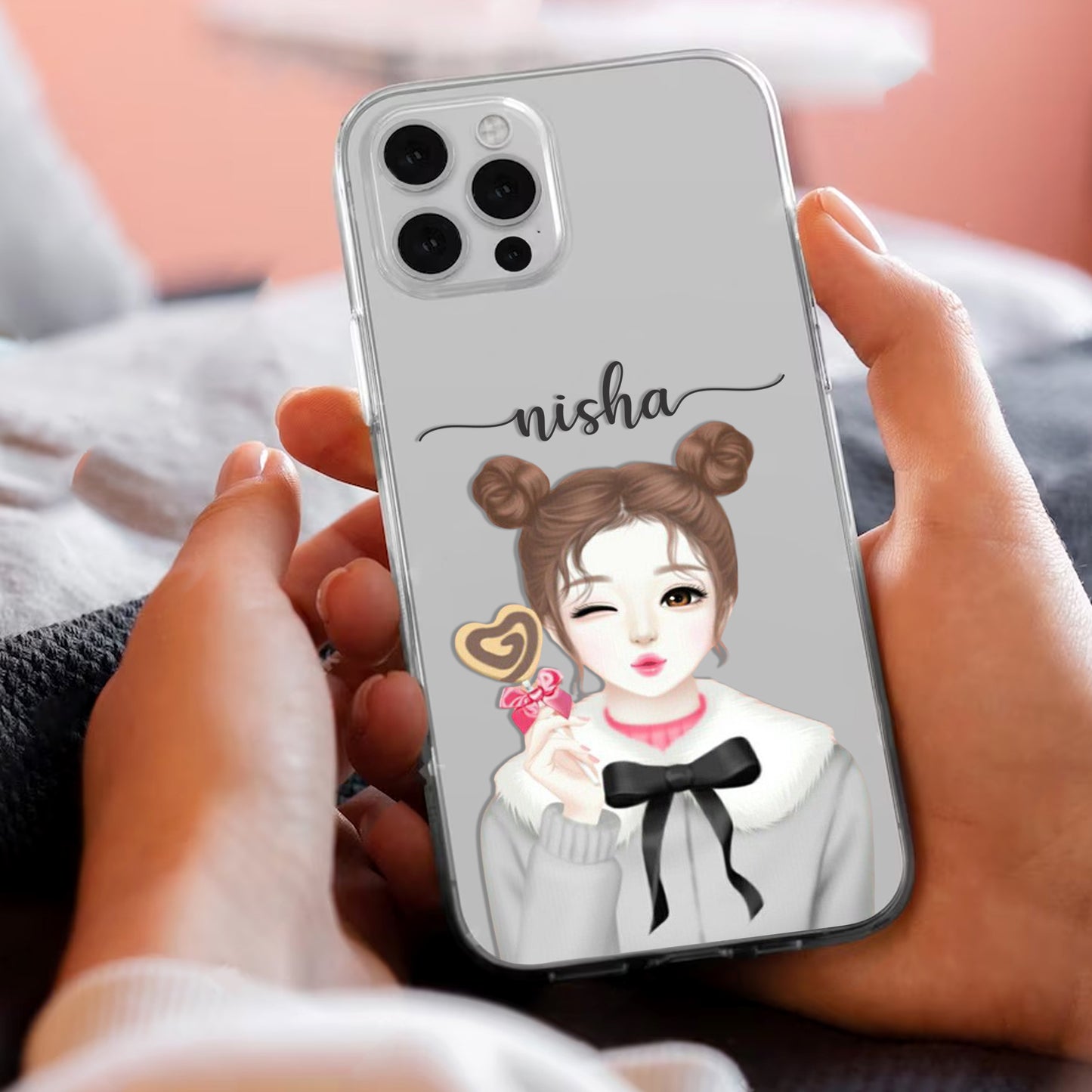 Candy Wink Customize Transparent Silicon Case For iPhone - ShopOnCliQ