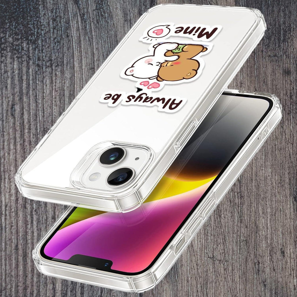Cute Cuddle Bears Transparent Silicon Case For Motorola Edge 40 Neo