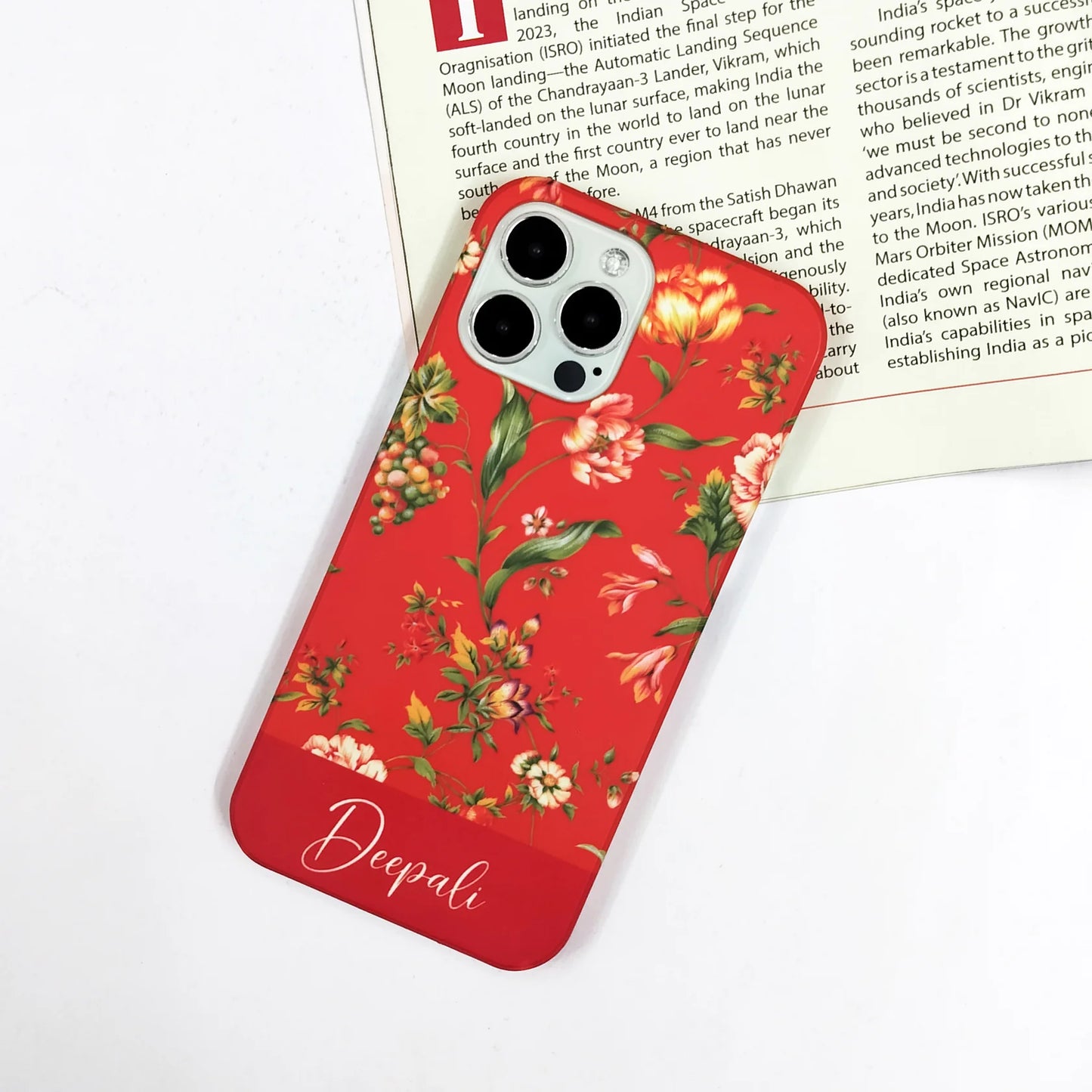 Just Wow Floral Slim Phone Case Cover Color Orange  For OnePlus