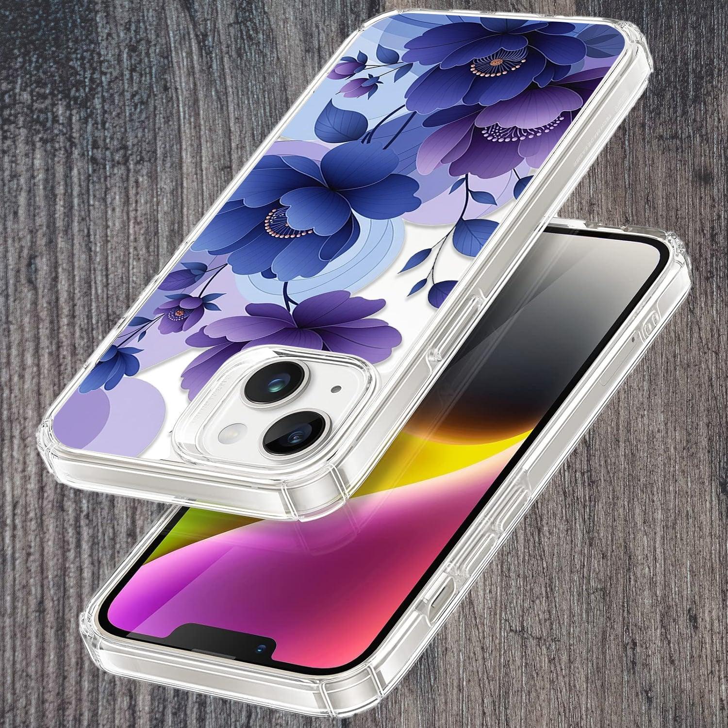 Midnight Bloom Transparent Silicon Case For iPhone - ShopOnCliQ