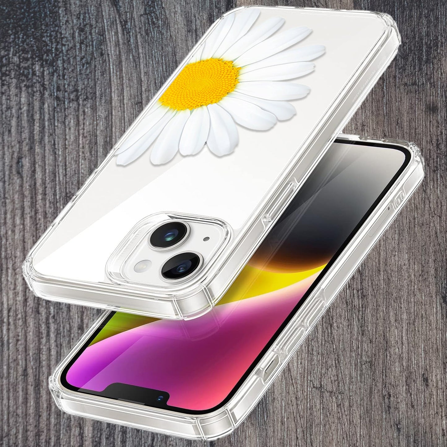 Daisy Flower Transparent silicon case For Google