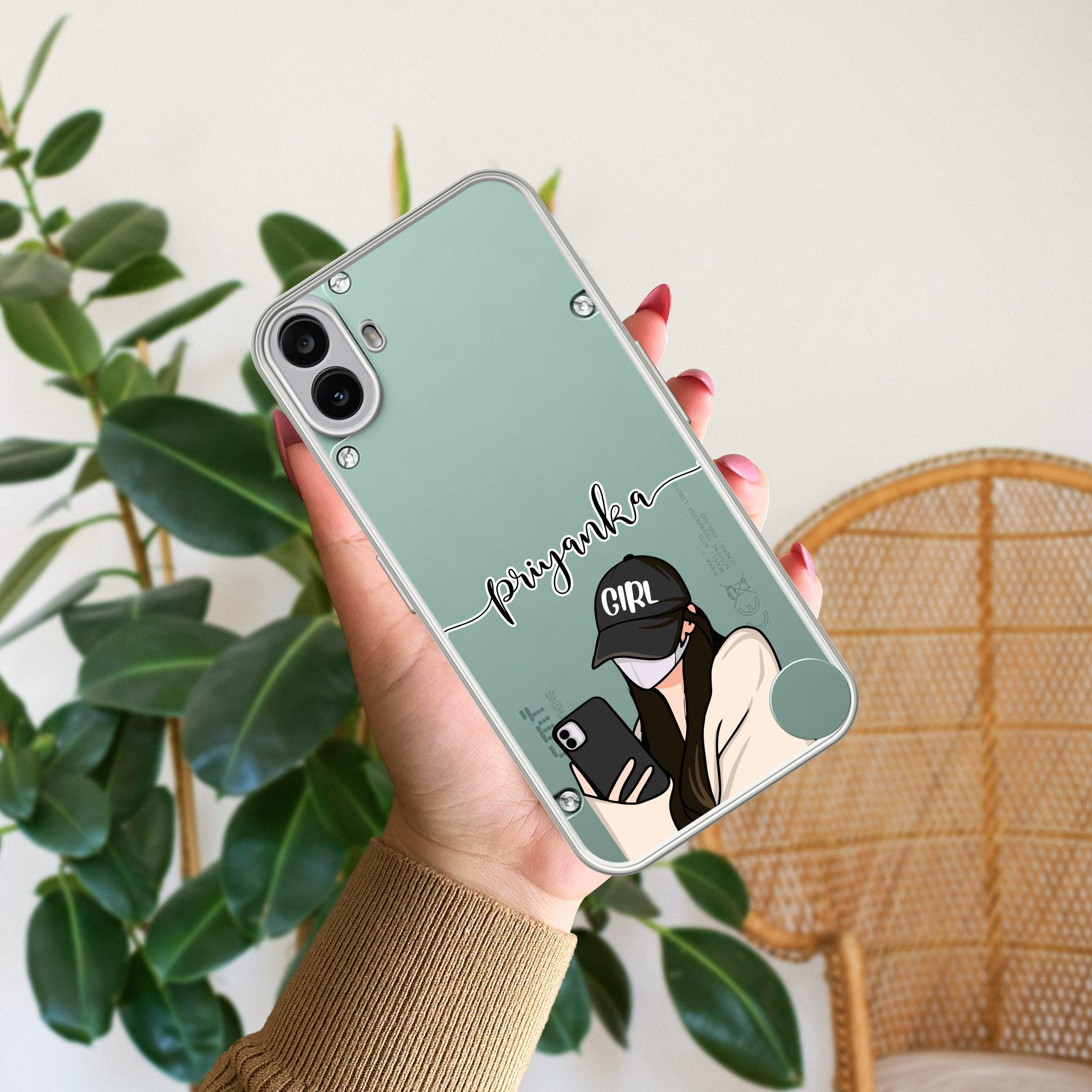 Stylish Girl With Cap Customize Transparent Silicon Case For Nothing - ShopOnCliQ