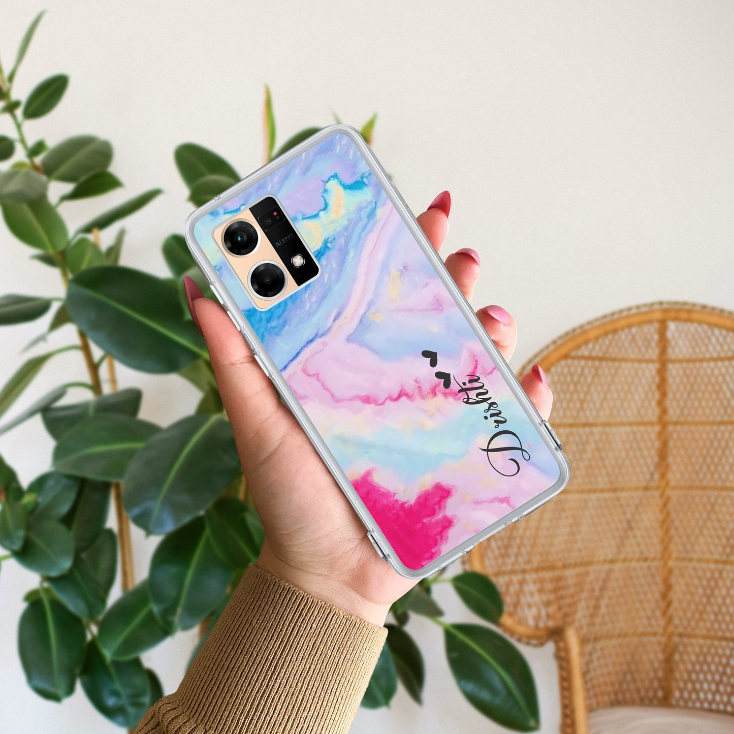 Customized Rainbow Silicon Case For Oppo