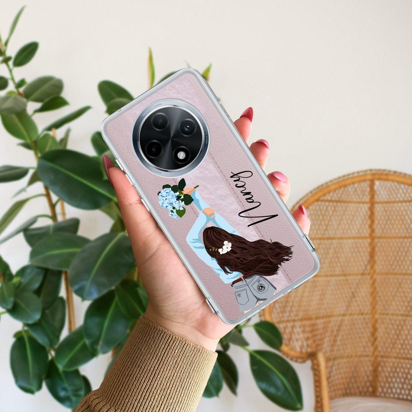 Flower Fusion Customize Transparent Silicon Case For Oppo - ShopOnCliQ