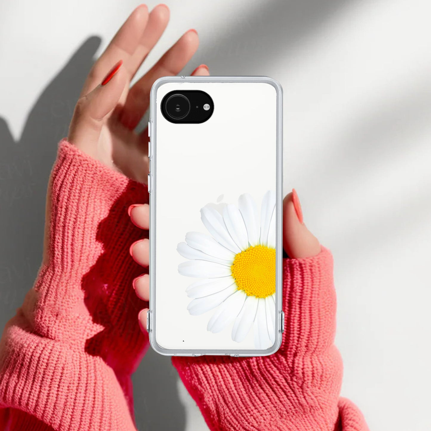 Daisy Flower Transparent silicon case For Google