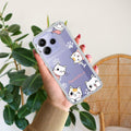 Cute Cat Customize Transparent Silicon Case For Redmi A5 4G