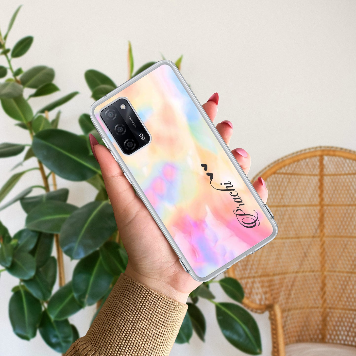 Customized Rainbow Silicon Case For Oppo