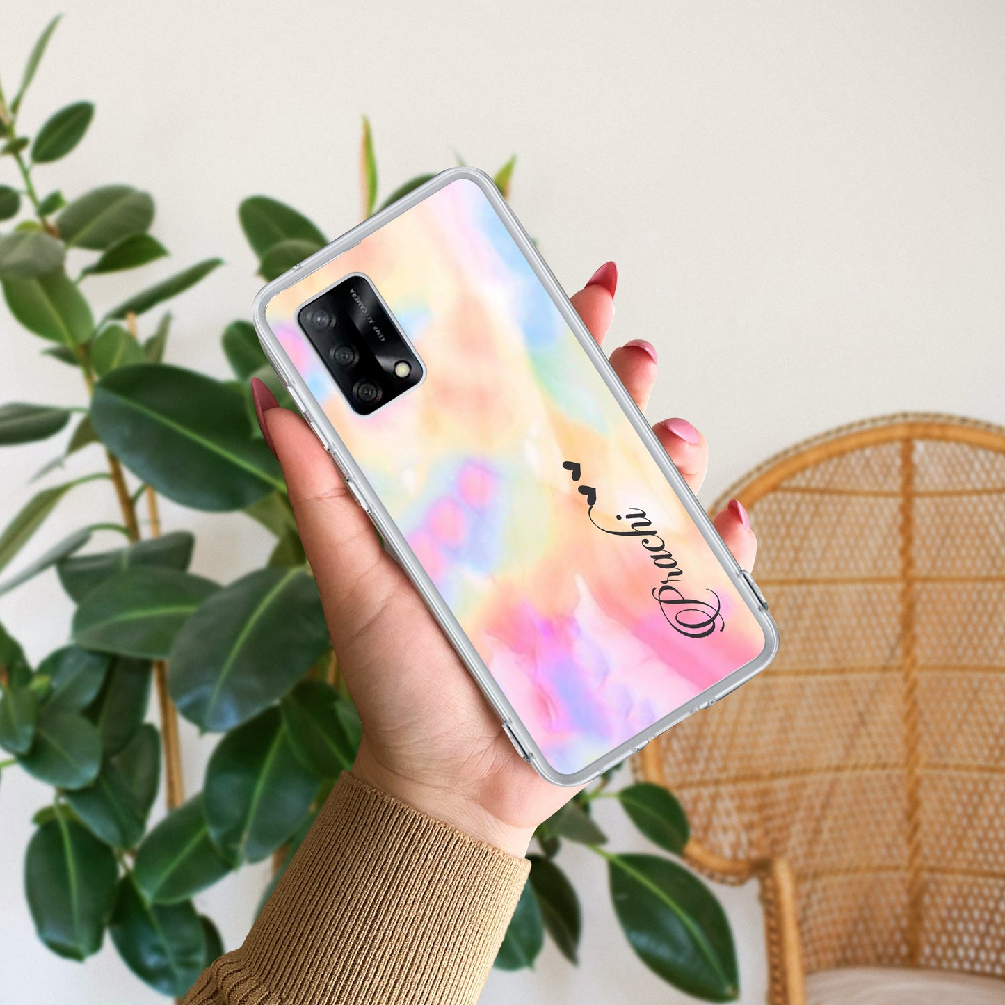 Customized Rainbow Silicon Case For Oppo