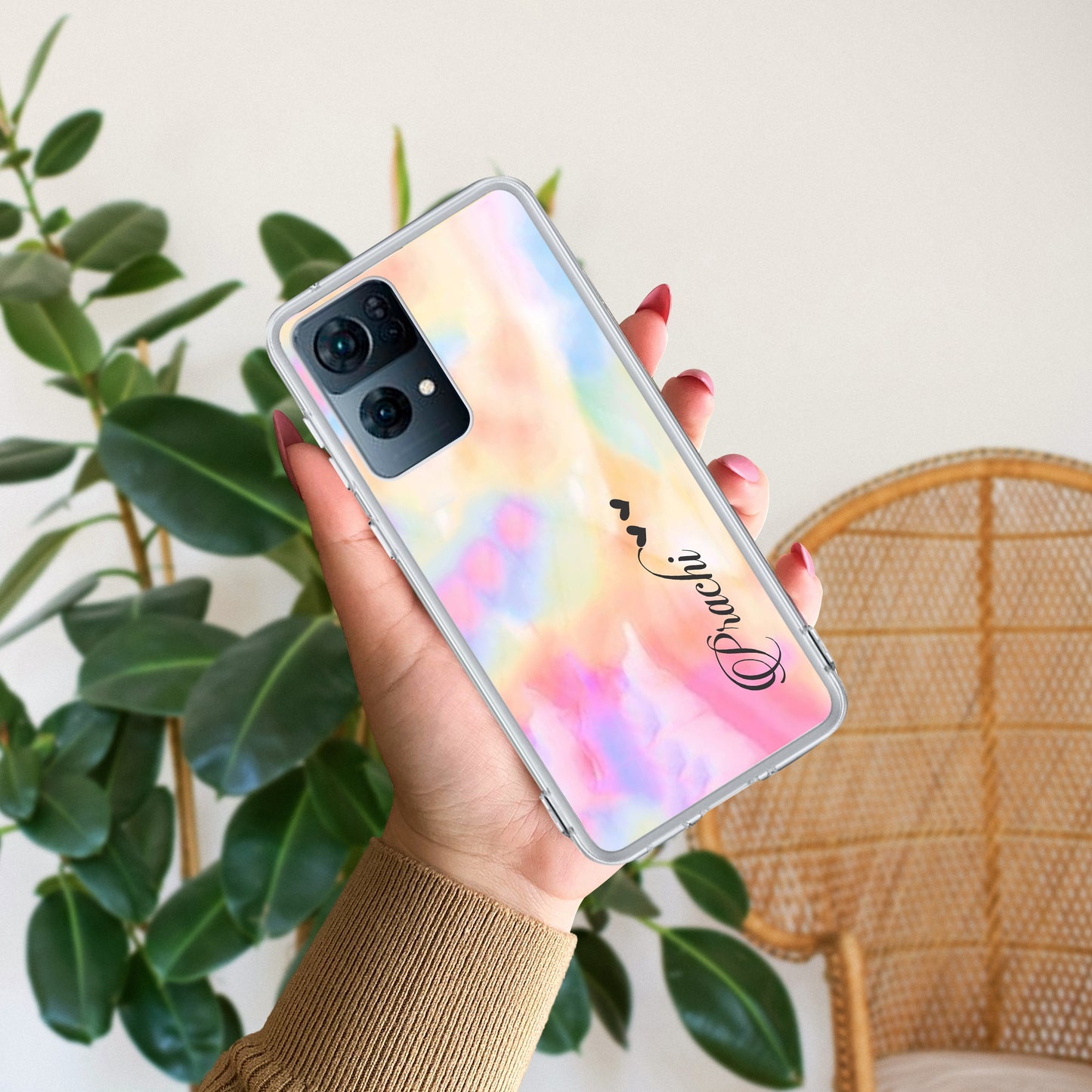 Customized Rainbow Silicon Case For Oppo