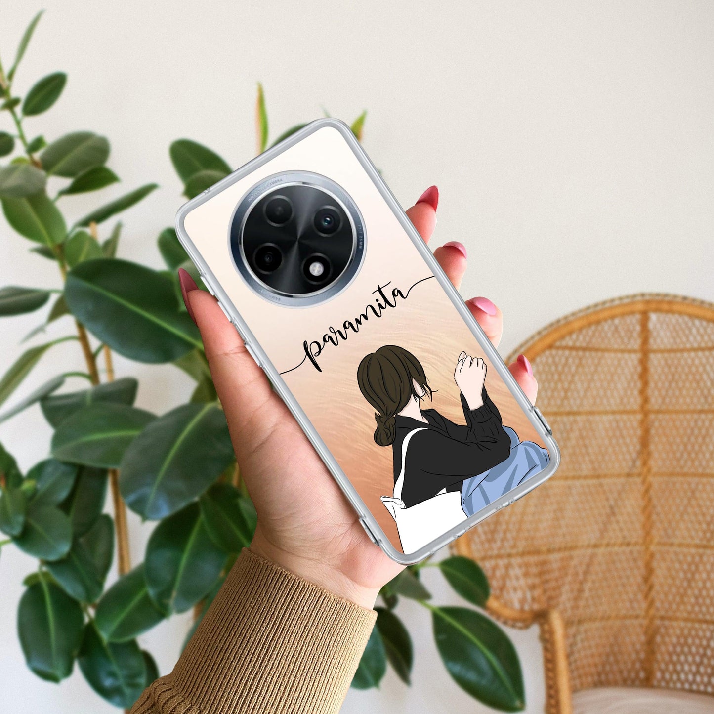 Relax Mood Customize Transparent Silicon Case For Oppo