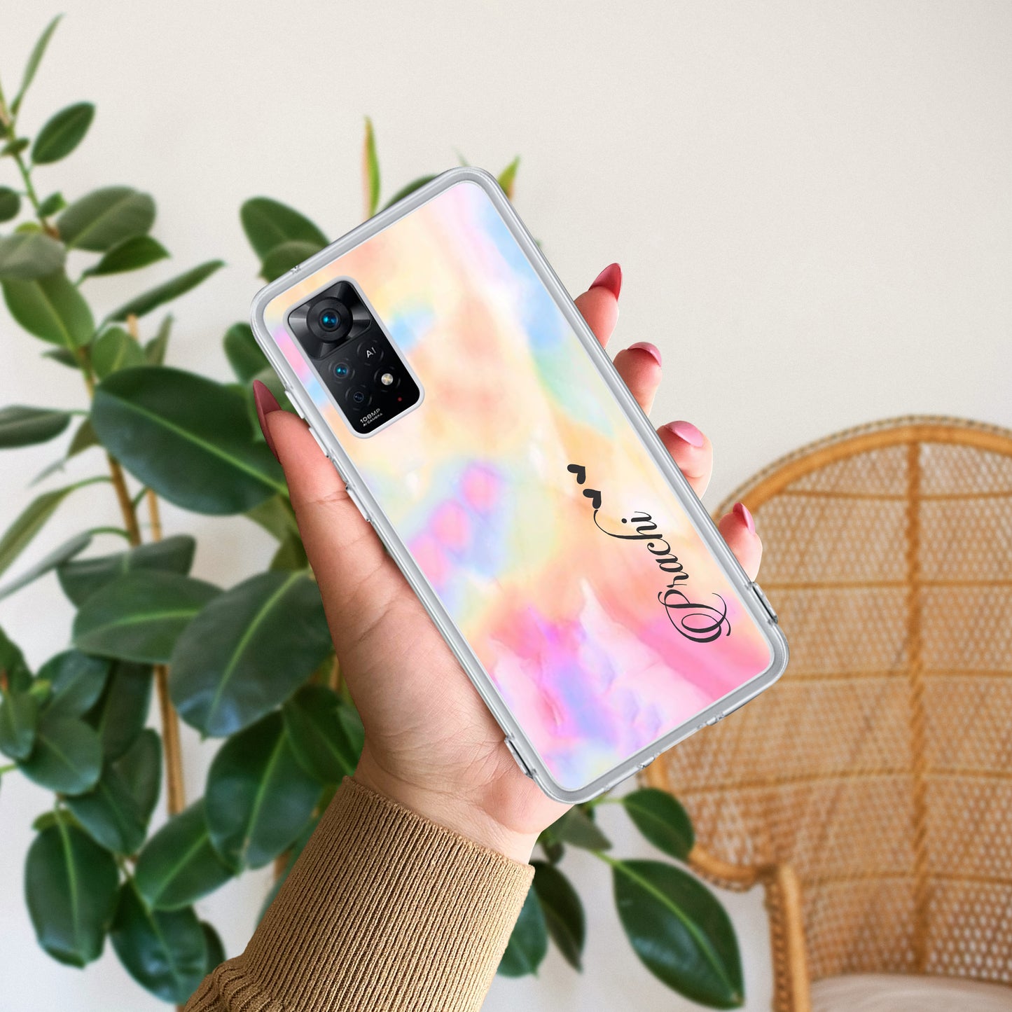 Customized Rainbow Silicon Case For Poco