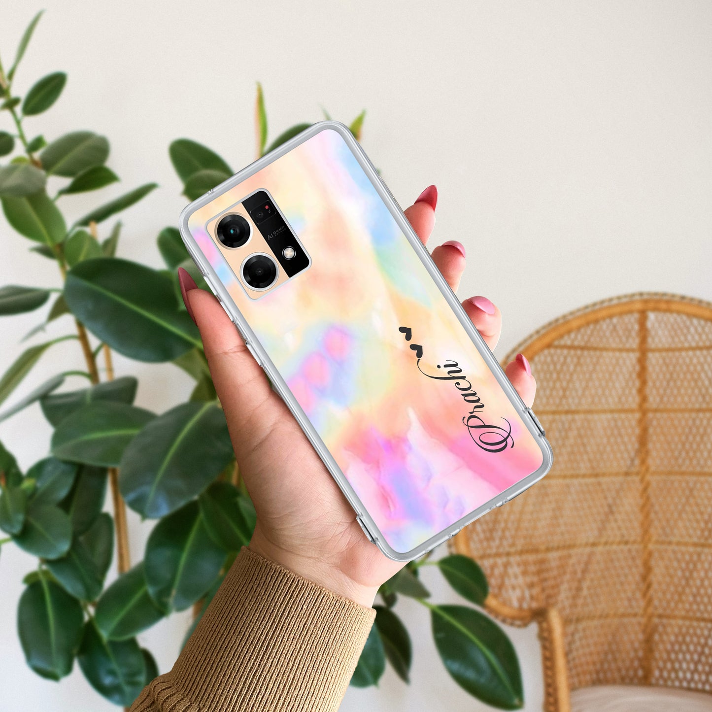 Customized Rainbow Silicon Case For Oppo