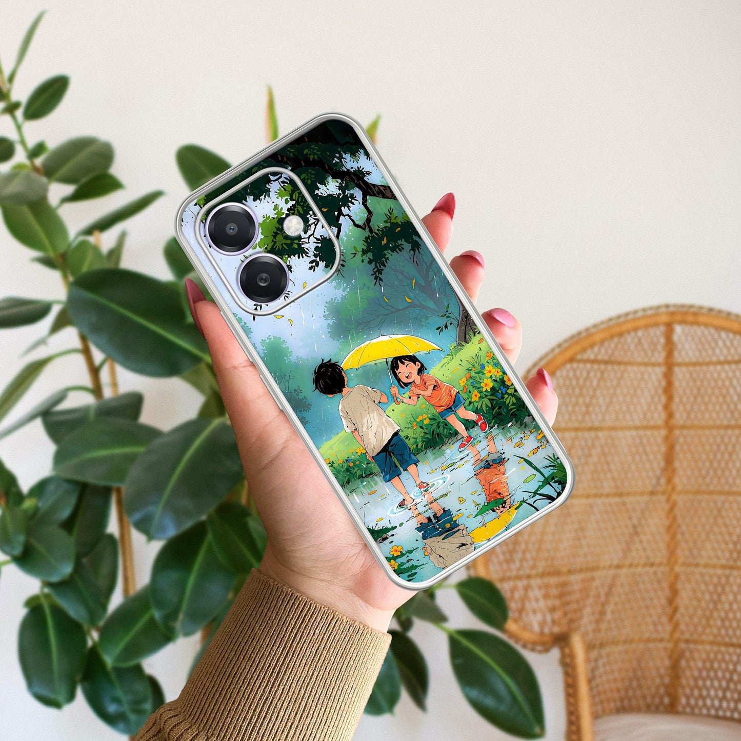 Raindrop Moments Transparent Silicon Case For Oppo