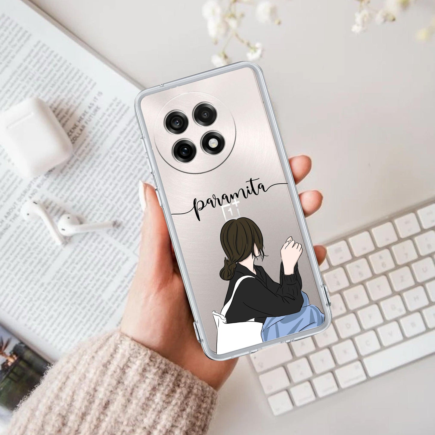 Relax Mood Customize Transparent Silicon Case For OnePlus