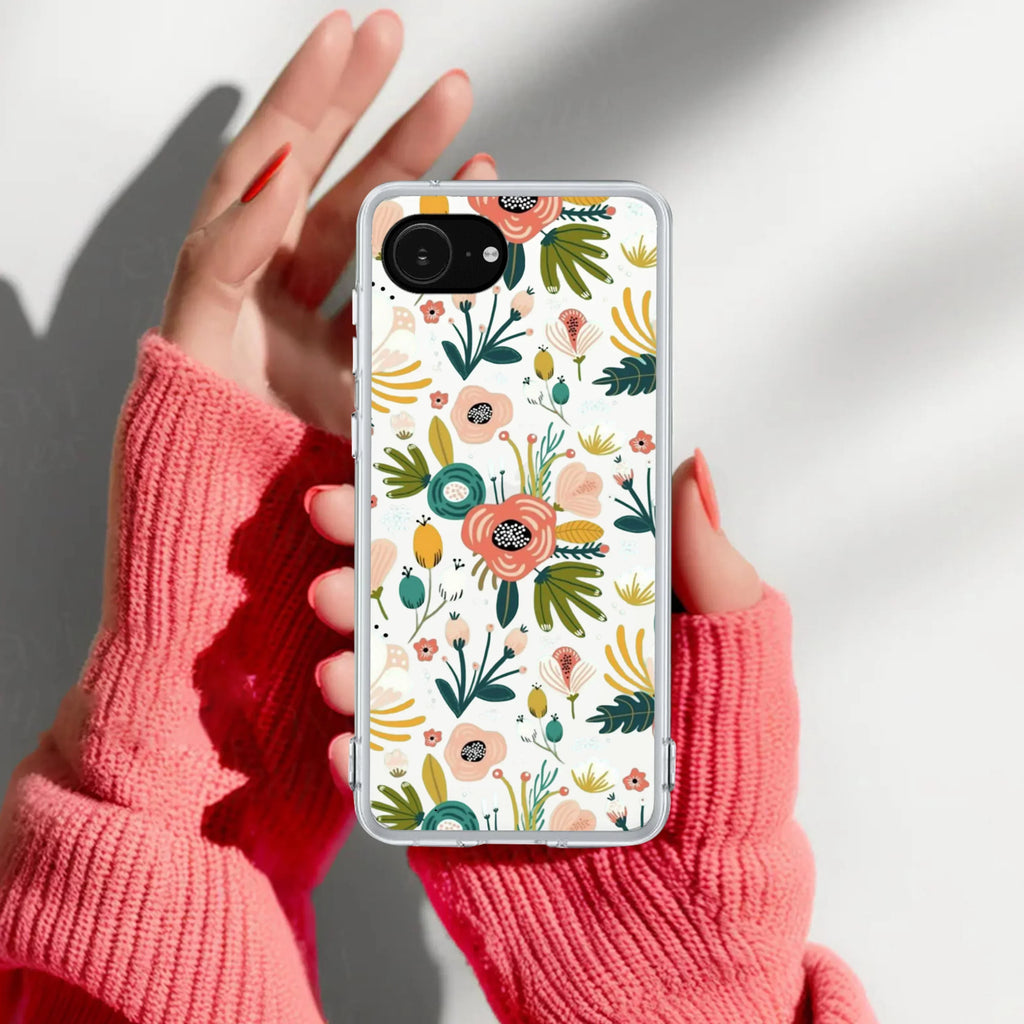 Bloom Carnival Transparent silicon case For iPhone 14 Pro
