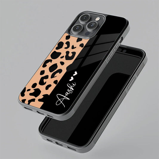 Leopard Glass Case Cover For iQOO