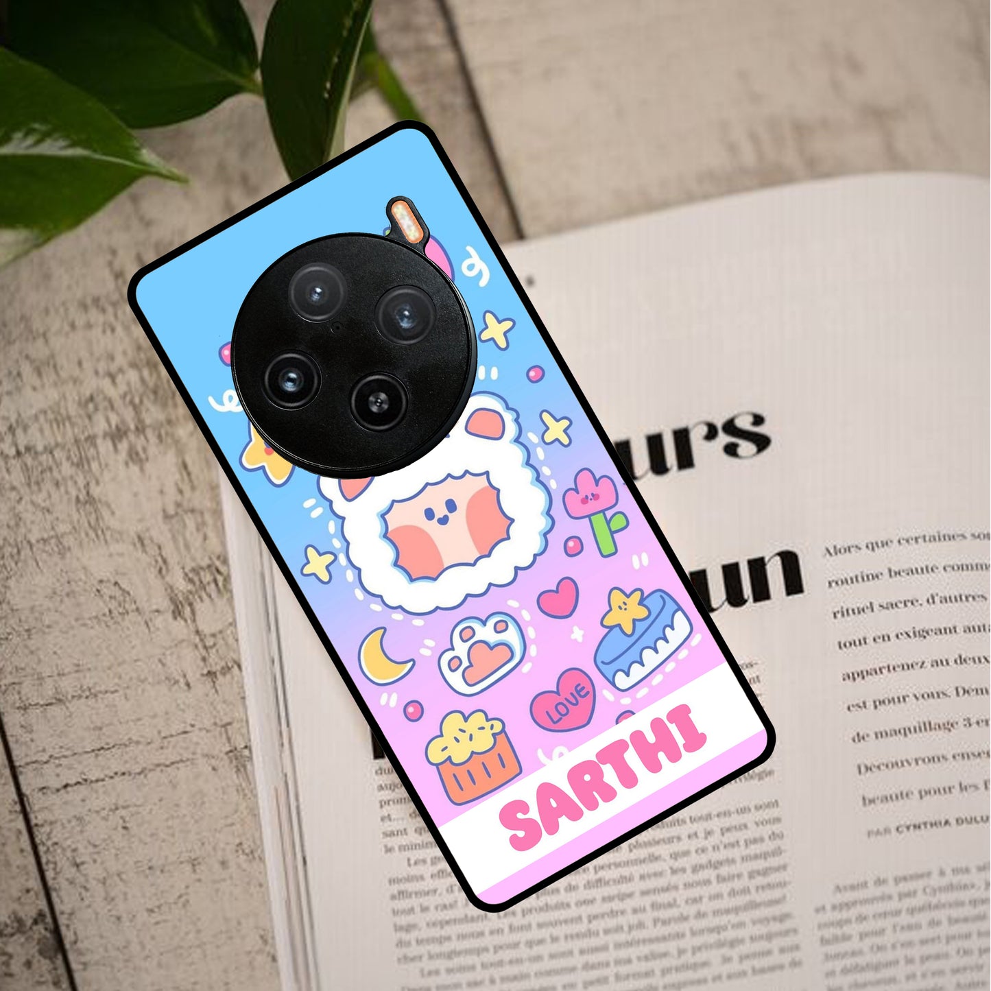 Sheep Glossy Metal Case Cover For Vivo