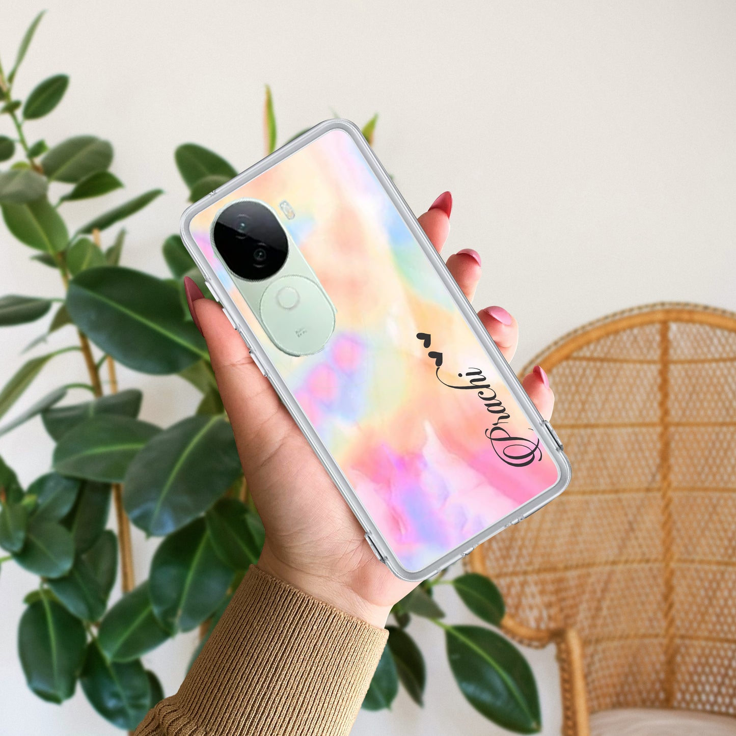 Customized Rainbow Silicon Case For iQOO