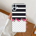 Elegant Rose Parad Anti Yellow Clear Case For iPhone 16 Plus