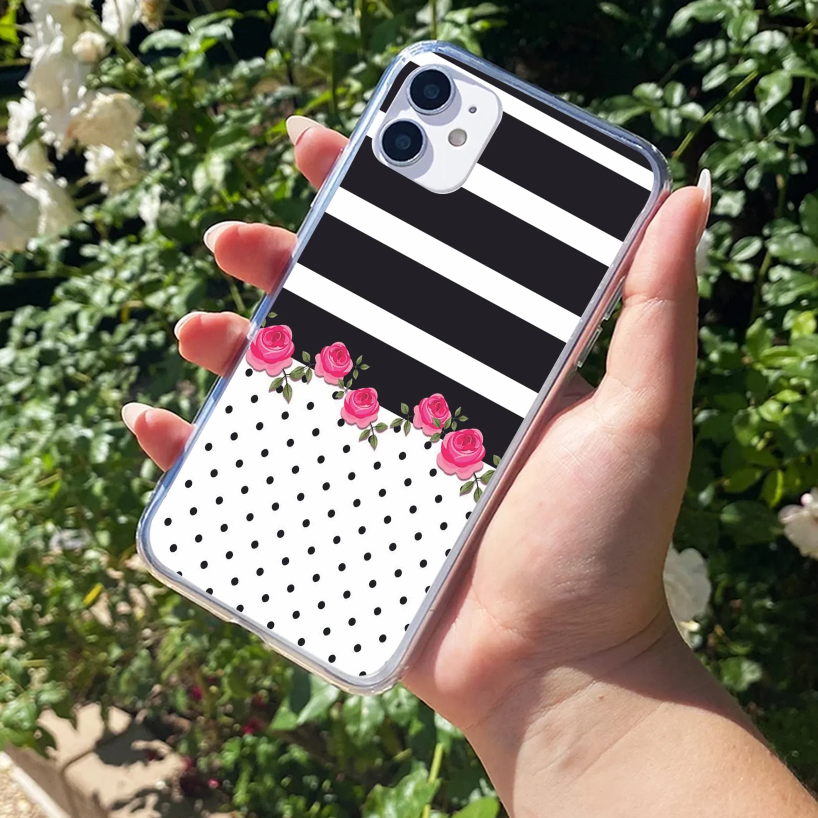 Elegant Rose Parad Transparent Silicon Case For iPhone - ShopOnCliQ