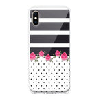 Elegant Rose Parad Transparent Silicon Case For iPhone