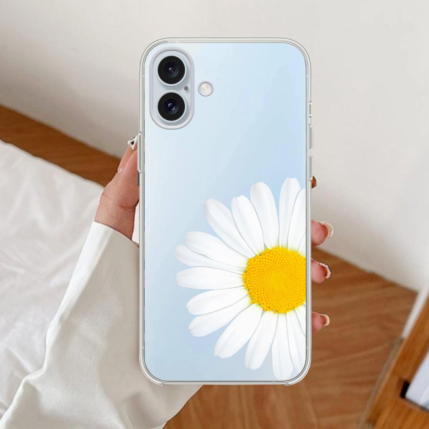 Daisy Flower Transparent silicon case For Google