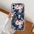 Cute Floral Anti Yellow Clear Case For iPhone 17