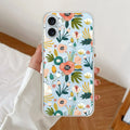 Bloom Carnival Transparent silicon case For iPhone 16 Plus