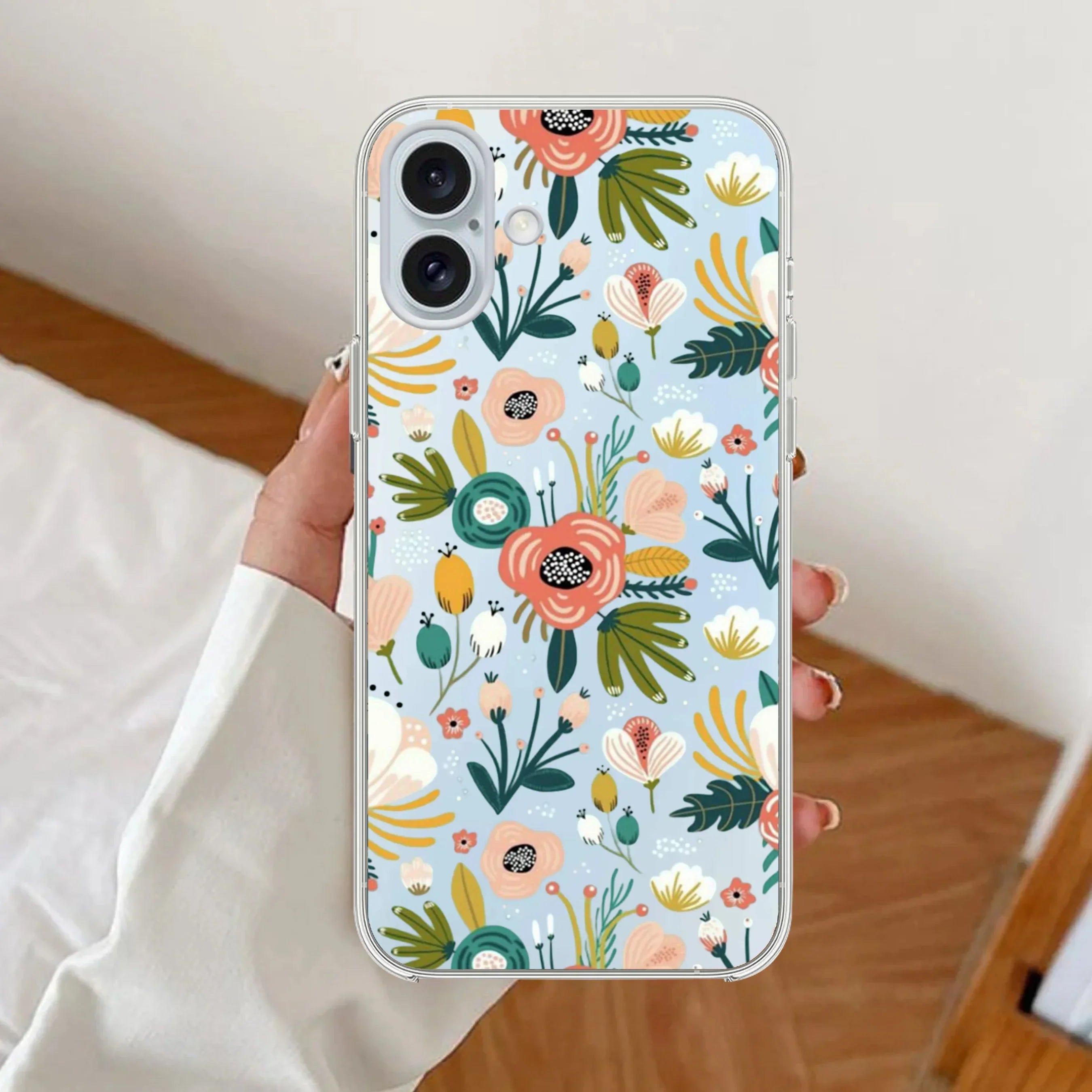 Bloom Carnival Transparent silicon case For iPhone