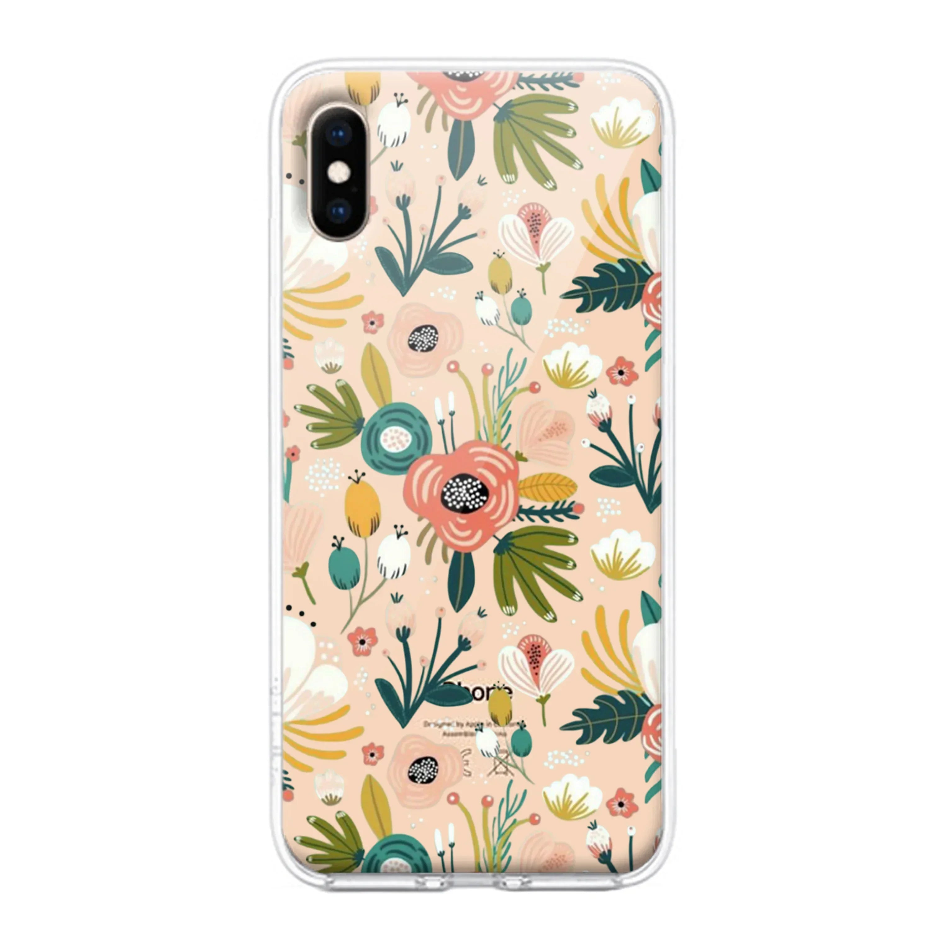 Bloom Carnival Transparent silicon case For iPhone